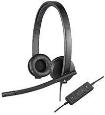 Logitech USB Headset H570e Stereo Audífonos con micrófono de diseño empresarial